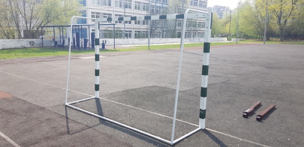 Ворота для мини-футбола/гандбола 3х2 м, на стаканах, профиль 80х80 мм фото